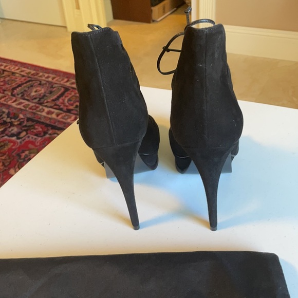 BIANCA Platform sandals in smooth leather in Black | Saint  Saint Laurent Platform  Sandals